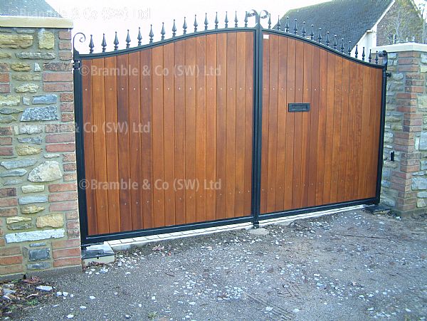 Wooden Electric Gates,Devon